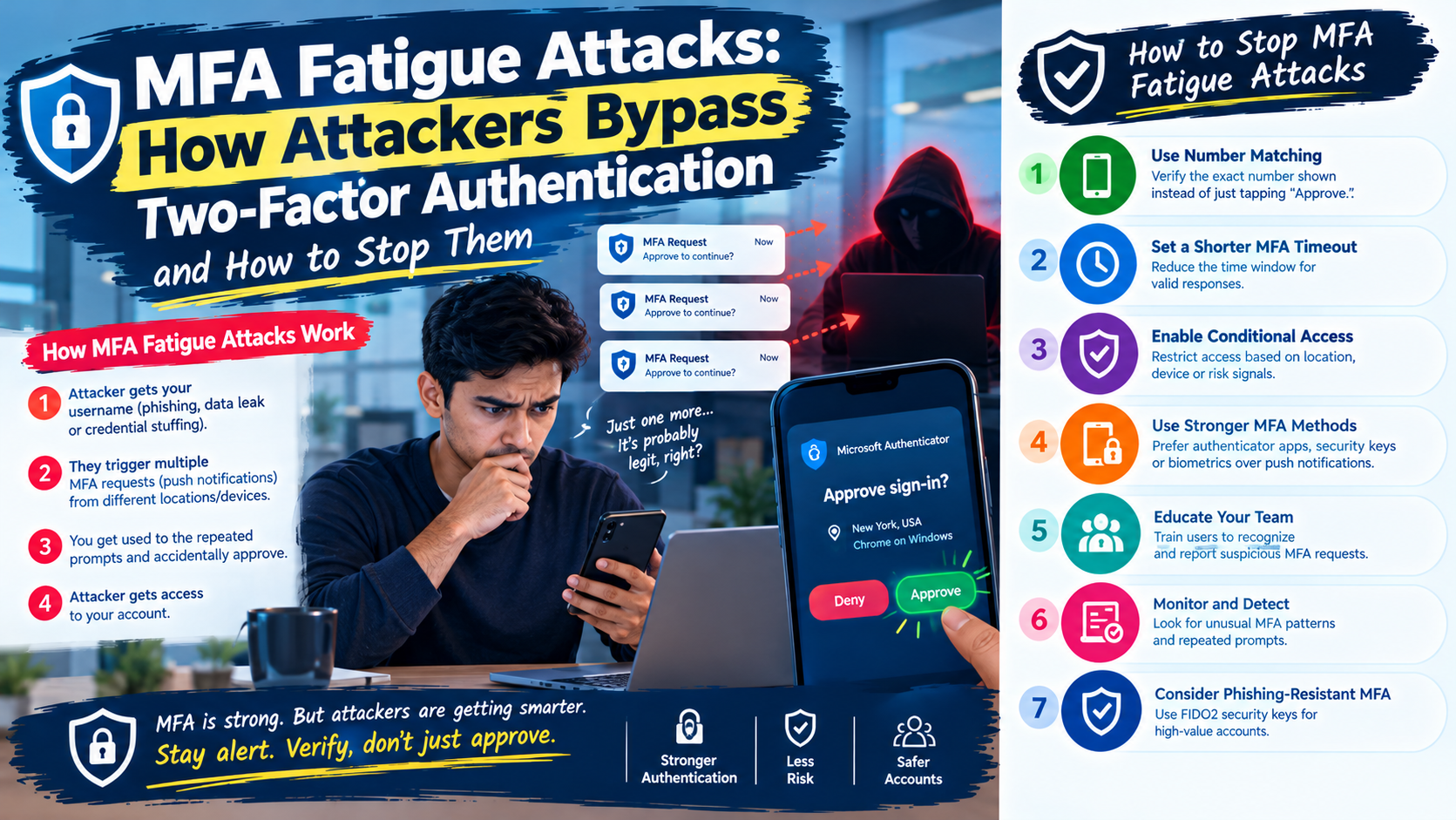 MFA Fatigue Attacks: How Attackers Bypass Two-Factor Authentication and How to Stop Them